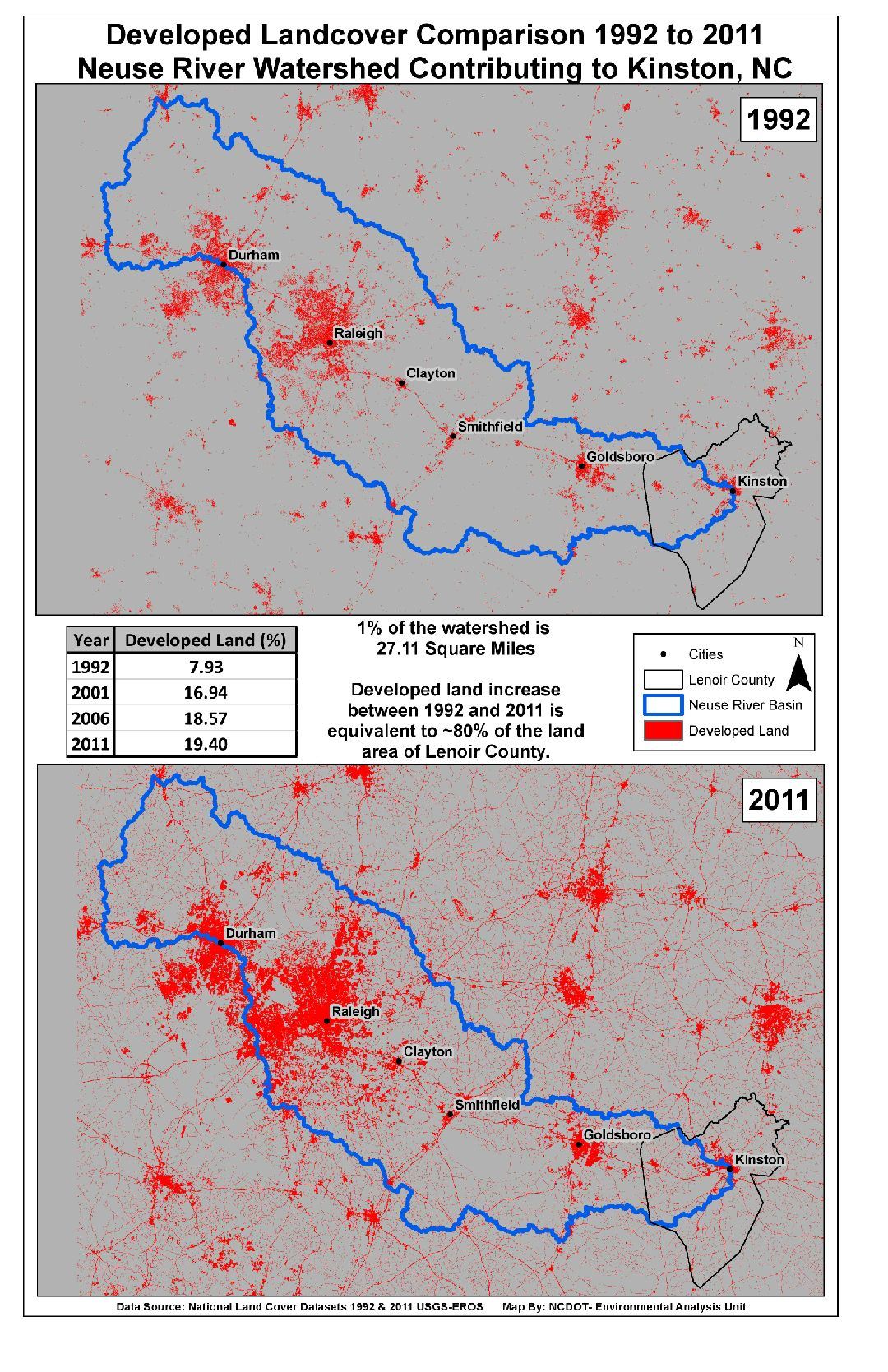 LandCover Comparison Map