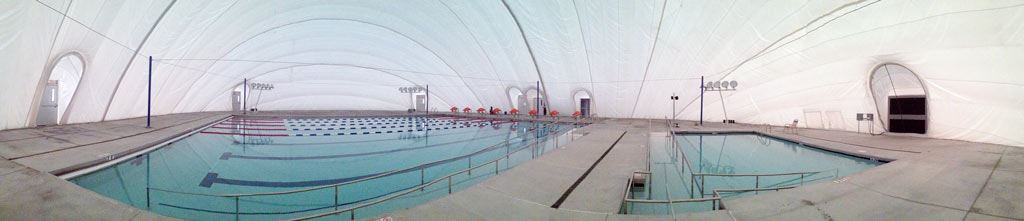 Panoramic view of the wellness and competition lap pool