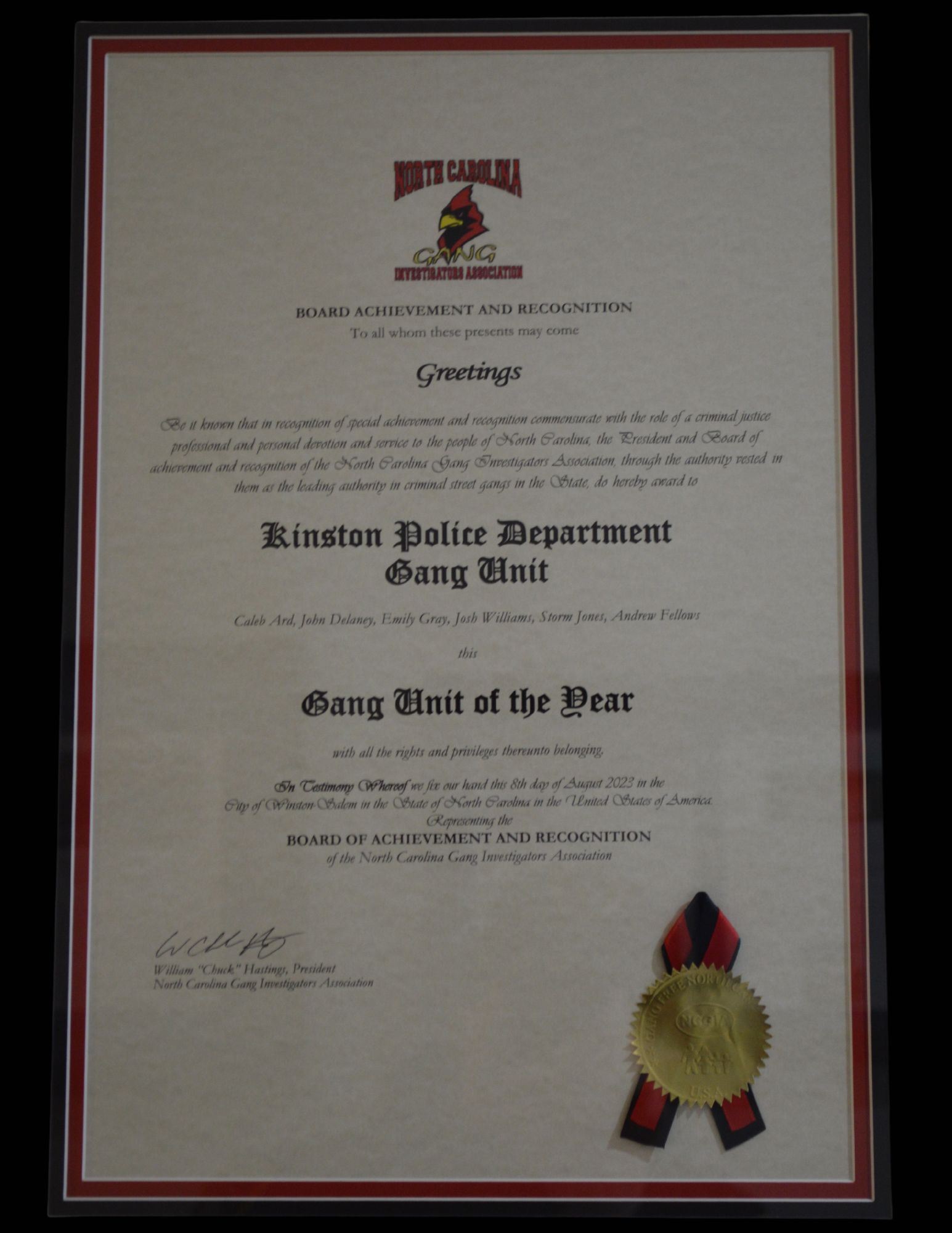 Gang Unit of the Year