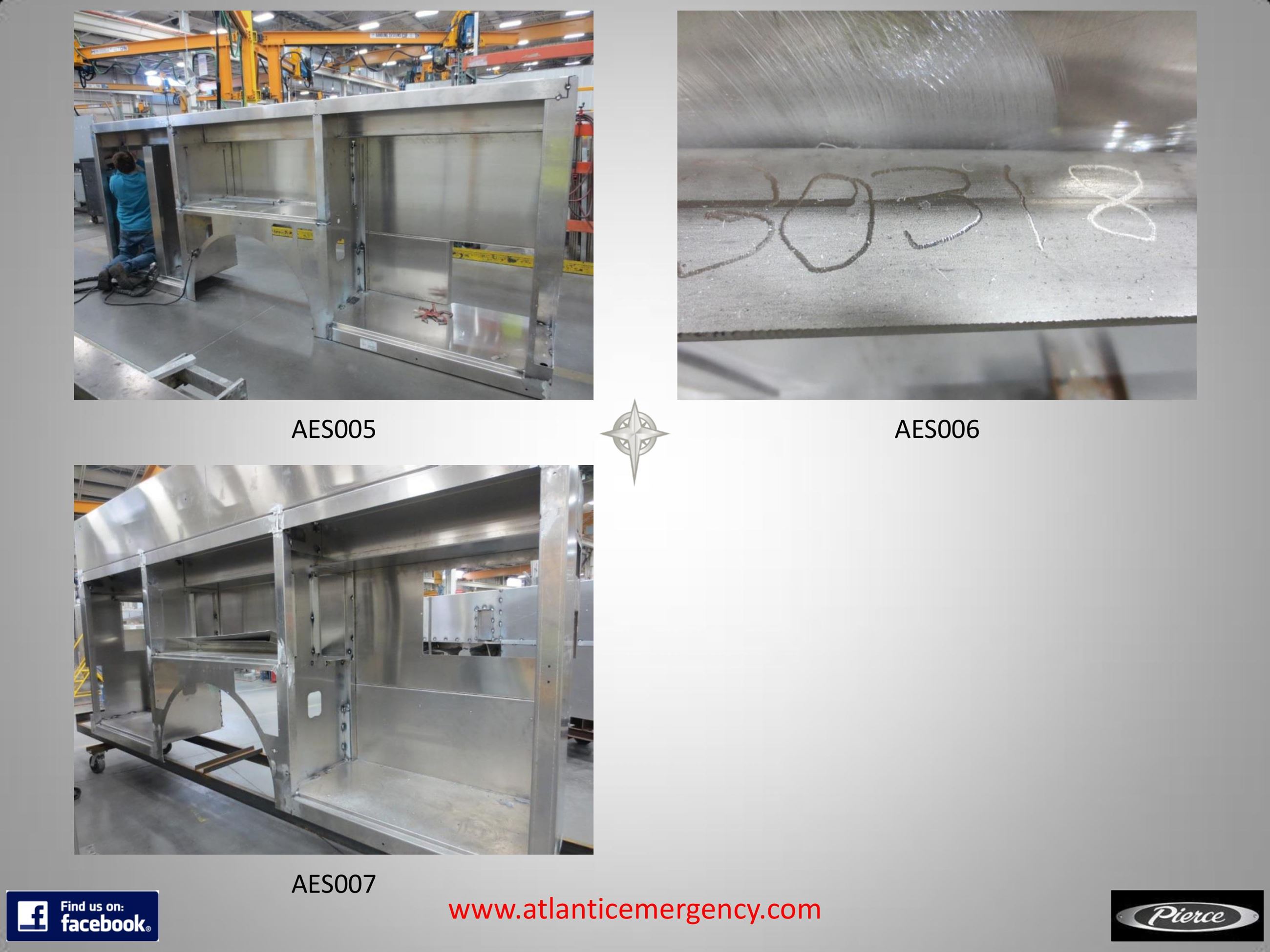 Truck body being built